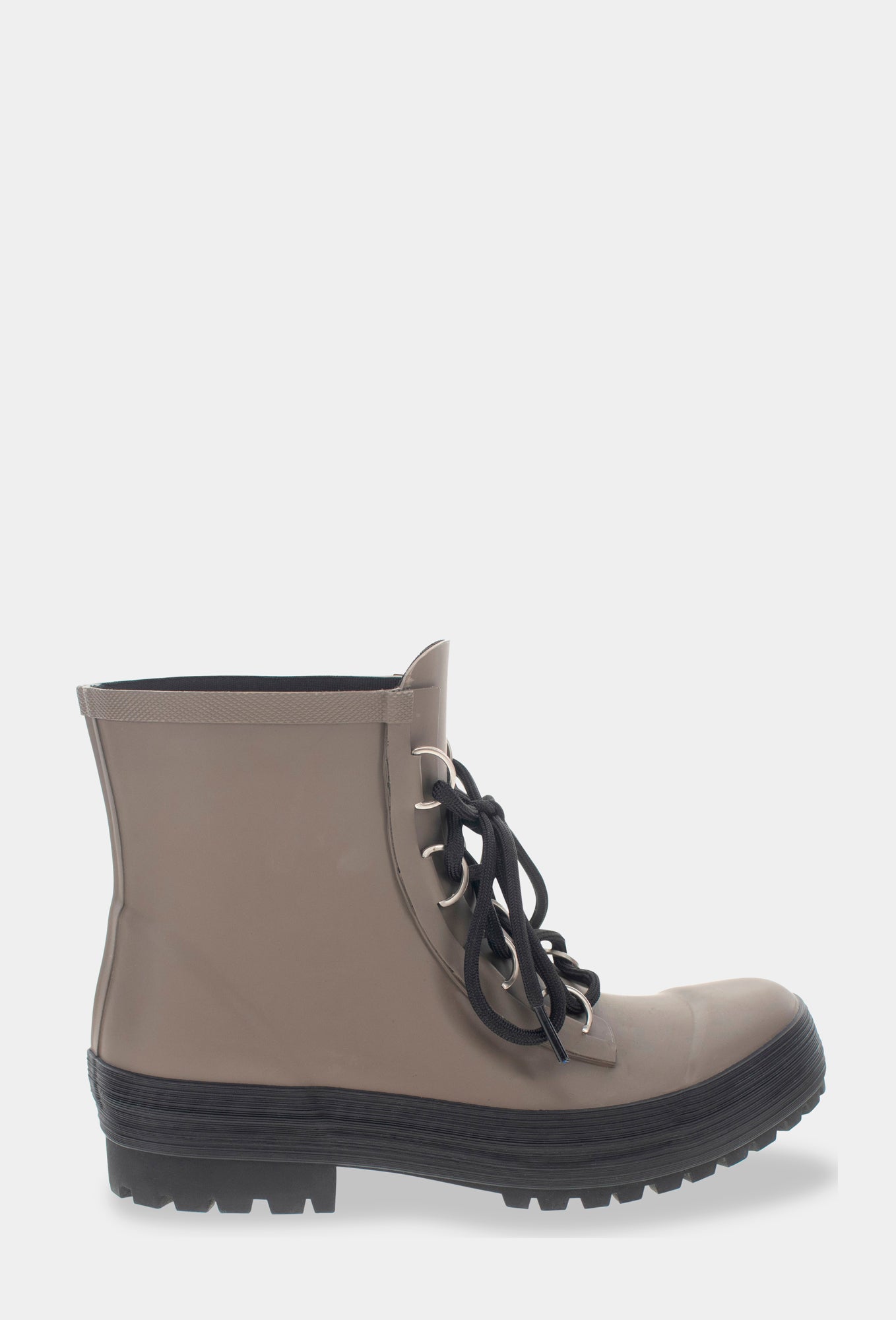 Chooka Boots | Ava Lace Up Ankle Rain Boot - Dark Taupe