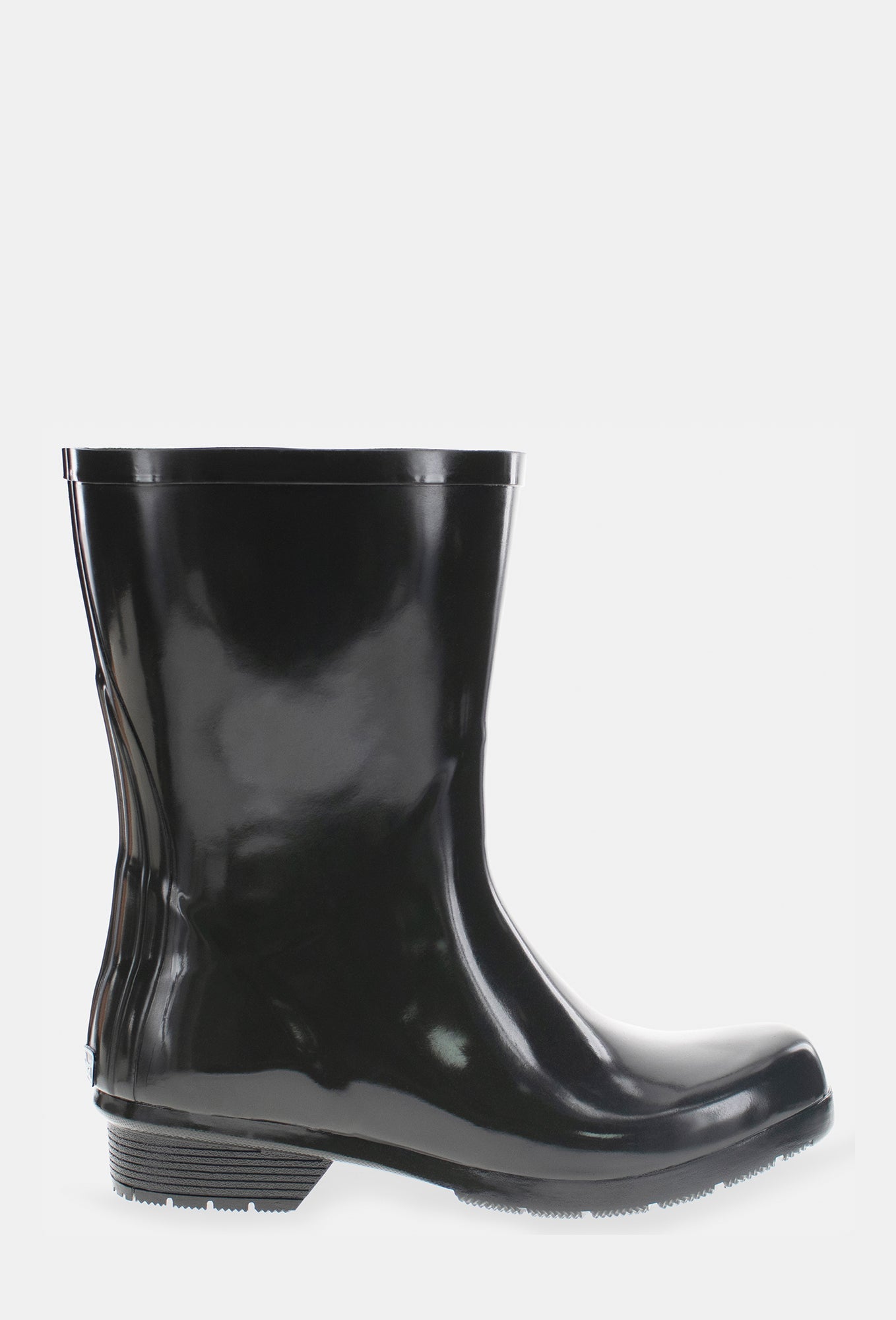 Shiny black hot sale rain boots